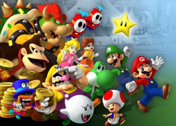 Mario et autres personnages de jeux video