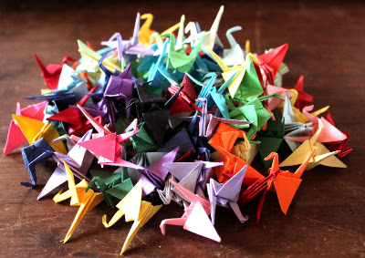 grues en origami