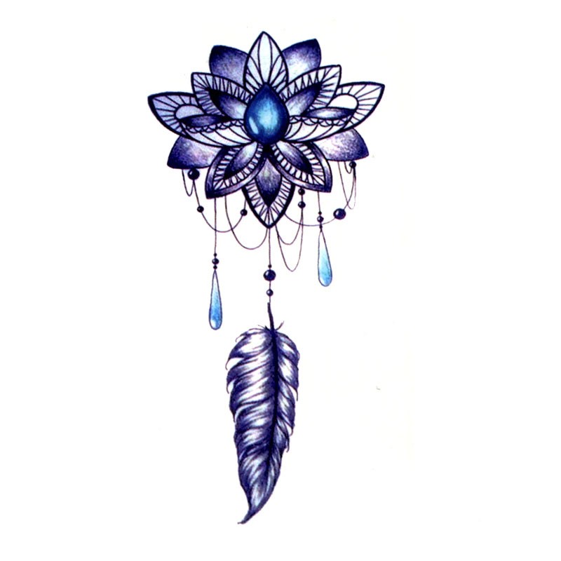 dessin  de tatouage floral